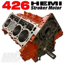 426 HEMI Stroker Engine Short Block 6.1L Based by Modern Muscle - Click Image to Close